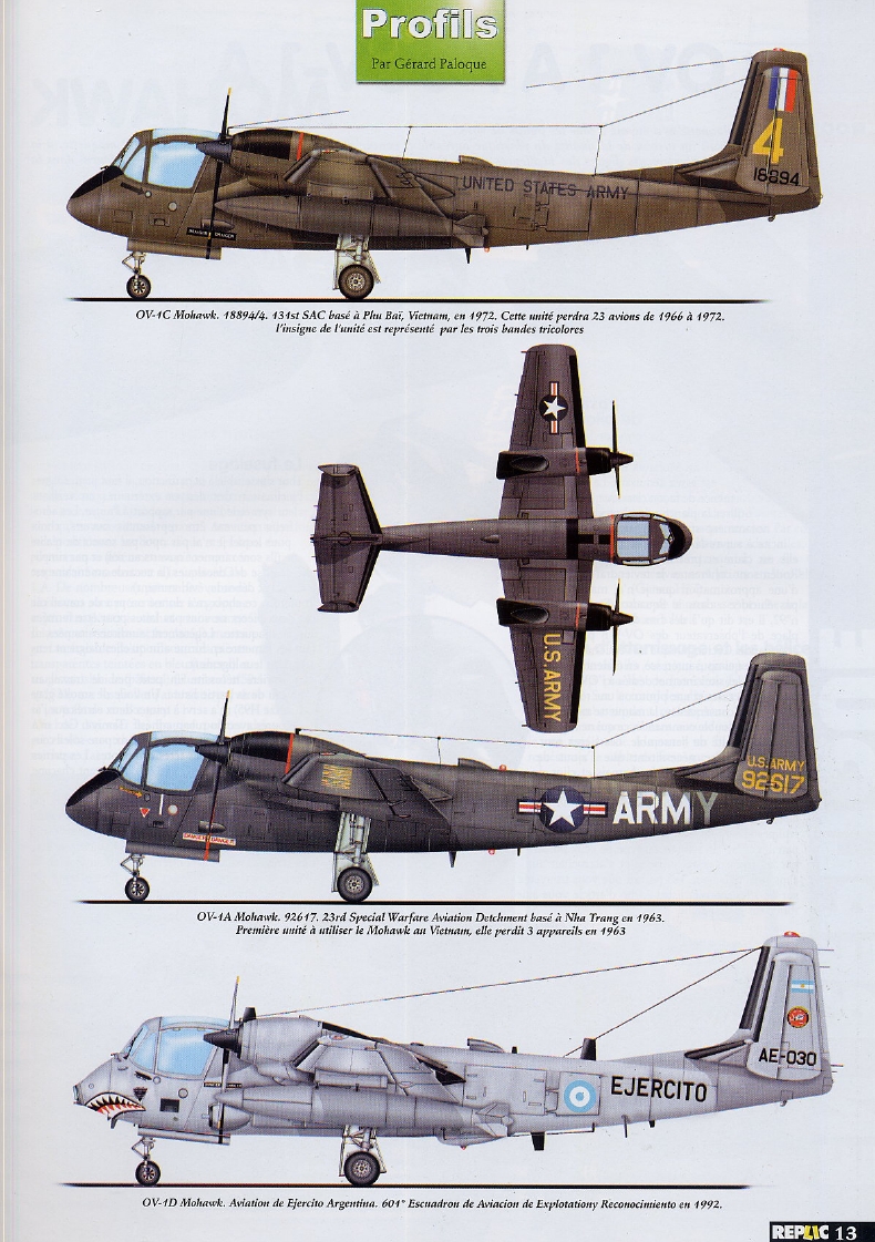 Replic 162 - Aermacci MB-339, T-34 C-1 Turbo Mentor, OV-1 Mohawk, IA-58 A Pucara